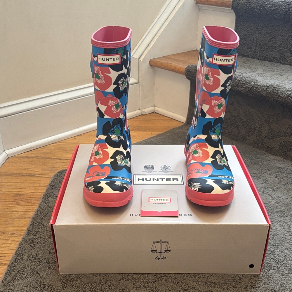 Hunter Multicolor Floral Boots